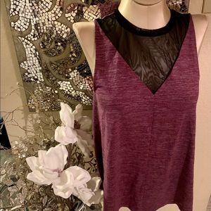 Lucy tank top with shear panel small